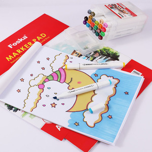 Foska đánh dấu giấy Pad 24 tờ A3 A4 sơn màu giấy hai mặt Chống chảy máu 67lb/100gsm vẽ giấy cho phác thảo - Product Image 5