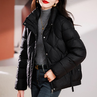 Nouvelle mode d'hiver, col montant rétro, coupe ample, décontractée, amincissante, manches longues, pour femmes