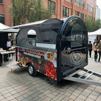 Chariot de Rue Multifonctionnel Mobile pour Hot-Dogs, Snack et Restauration Rapide, Camion Remorque