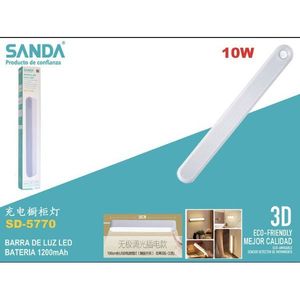 Sanda <b>Led</b> Cabinet <b>Light</b> <b>Bar</b> 10W 30cm Rechargeable Battery 1200mAh Motion Sensor - Product Image 1