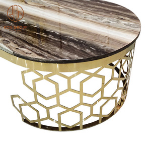 Tavolino da tè <span class=keywords><strong>in</strong></span> stile moderno tavolino da salotto <span class=keywords><strong>in</strong></span> <span class=keywords><strong>marmo</strong></span> con <span class=keywords><strong>piedi</strong></span> <span class=keywords><strong>in</strong></span> ferro dorato tavolino di lusso - Product Image 4