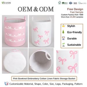 Cesto de Ropa Plegable de Gran Capacidad, de Algodón y Lino, con Asas, Forro de EVA, Diseño de Lazo, Organizador para Ropa Sucia y Juguetes - Product Image 2