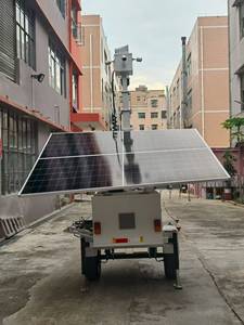 Tour LED solaire portable écologique 7M, pliable, IP65, angle de faisceau 360°, construction en acier pour utilisation en extérieur - Product Image 1