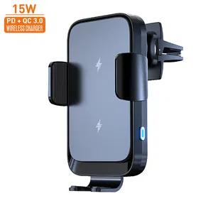 Vina doppelspule magnetische drahtlose auto-telefonhalter drahtlose ladegerät auto adapter ladegerät schnell aufladen elektroauto ladegerät