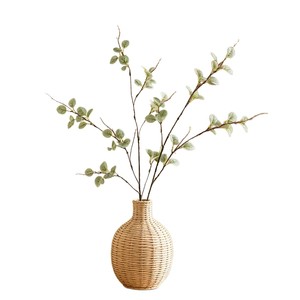 Feuilles d'eucalyptus simulées en soie, plante artificielle à branche unique, décoration de mariage, ornements pour la maison, style nordique - Product Image 5