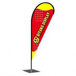 Custom Promotional Wind Flying Decorations Knife Type Promo Banner Beach Feather Teardrop <b>Flag</b> - Product Image 5
