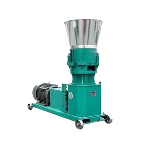 Industrial High Efficiency Small Walnut Shell Wood Biomass Fuel Pellet Making Mill Machine for home use 500kg/h