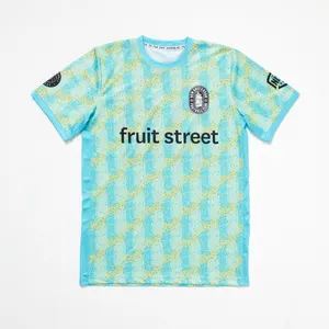 Tùy chỉnh thêu logo chuyên nghiệp giải đấu bóng đá thoáng khí T-Shirts thăng hoa Mỹ Retro bóng đá Jersey