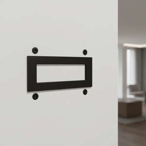 Plaque noire à 7 voies compatible avec Vimar Arke - Product Image 3