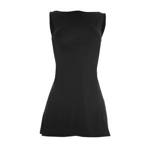 Viviblook C26DS030 Vestido Casual para Mujer, Nuevo Vestido Sexy sin Mangas con Espalda Descubierta y Pliegues, Mini Vestidos para Damas - Product Image 5