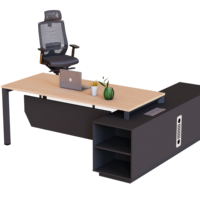 Bureau de bureau moderne Yazhi-Bureau d'ordinateur en bois avec rangement, bureau de travail ergonomique pour bureau à domicile