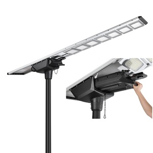 Lámpara Solar LED para Calle con Sensor PIR IK10, 100W, Todo en Uno, IP66 Impermeable, para Uso en Exteriores - Product Image 1