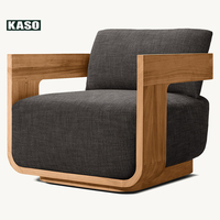 Ensemble de mobilier d'extérieur de luxe en teck moderne, imperméable, pour hôtel, villa, jardin, porche et patio, incluant canapé de piscine