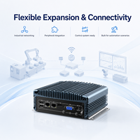 Computadora Robusta en Caja con Doble LAN, 2 COM, USB, HD, VGA, Refrigeración Pasiva para Entornos Hostiles, Compatible con Windows y Linux, Mini PC Industrial