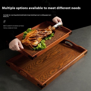 Grande vassoio in legno di Design moderno per intero piatto commerciale di agnello per barbecue Party Catering - Product Image 3
