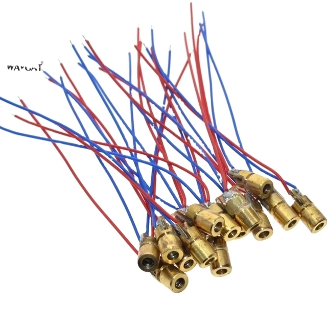 5V 650nm 5mW Adjustable Laser Dot Diode Module Red Sight Copper Head Mini Pointer