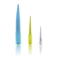 Pointes de Pipette équipement de laboratoire bleu et blanc, 1ml, 200ul, en plastique, diamètres: jaune, extérieur, 1ml