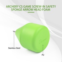 Flèche de sécurité pour jeu CS Elong, pointe en mousse à visser, pointe en éponge pour tir à l'arc