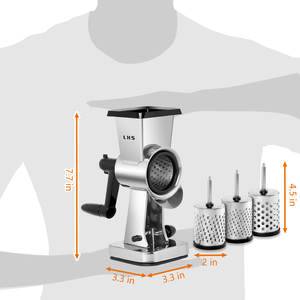 Đồ Dùng Nhà Bếp <span class=keywords><strong>3</strong></span> Lưỡi Bằng Thép Không Gỉ Hướng Dẫn Sử Dụng Máy Cắt Đa Năng Máy Cắt Lát Mandoline Trống Máy Cắt Phô Mai Rau Củ Quay - Product Image 6