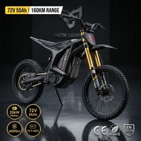 Moto électrique tout-terrain Arctic Leopard XE Pro S 20KW 72V 55Ah L1e-b COC, 165 km d'autonomie, Enduro pour adultes, NFC, TFT, fabricant OEM