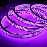 Kit de Luces LED RGBW de 8 Filas y 4 Piezas de 15" y 17" para Ruedas, Múltiples Colores, Cuatro Filas, Doble Cara, Control Remoto por Aplicación, para Camiones y Vehículos Todoterreno, IP67