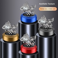 Diffuseur de parfum solaire en métal pour voiture avec rotation automatique, parfum longue durée et élimination des odeurs