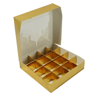 Eid Umrah Mubarak Ramadan Dekorationen Süßigkeiten Schokolade Kuchen Nuss Makronen Baklava Verpackung Geschenkbevorzugung Box mit 16 Fächern