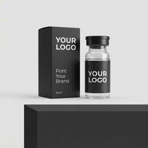 Cajas de Cartón con Materiales Reciclados en Relieve Ecológicas Personalizadas, Bandeja de Plástico con Inserto, Pegatinas Holográficas, Perfumes y Cosméticos de 3 ml y 10 ml - Product Image 2