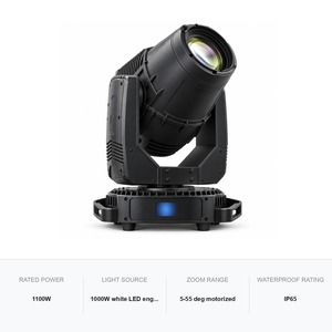 ไฟหัวเคลื่อนที่ IP65 กำลังไฟ 1000 วัตต์ LED พร้อมระบบผสมสี CMY และ CTO พร้อมช่องกรองแสงสำหรับคอนเสิร์ตกลางแจ้ง - Product Image 5