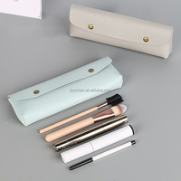 Trousse à crayons étanche et pailletée pour stylos Sac à fermeture éclair cosmétique transparent au laser Pochette de maquillage à fermeture éclair