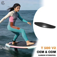 Aile arrière en carbone AXIS 500/90 pour hydrofoil Wing Foil – Stabilisateur arrière pour une conduite stable, performance fluide en freeride, idéal pour les débutants