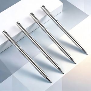 Promotional High-quality Stainless Steel Metal Ballpoint <b>Pens</b> Wholesale Slim Signature <b>Pen</b> with Custom logo for Corporate Events - Product Image 1