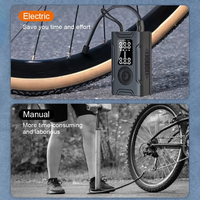 Compresseur d'air portable bon marché pour pneus de voiture Gonfleur de pneus numérique avec lumière LED pour voitures, vélos, motos et ballons de basket