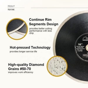 8 ''/10''/12''14'' liên tục rim lưỡi cưa kim cương Đĩa Cắt Kim Cương công cụ cắt cho sứ Gạch gốm đá cẩm thạch đá - Product Image 5
