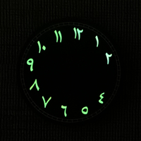 Montre CORGEUT avec logo personnalisé D-29, boîtier en laiton lumineux de 29 mm, mouvement NH35 & NH36A, cadran arabe stérile