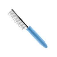 Kit de peigne de toilettage professionnel en acier inoxydable avec LOGO personnalisé pour enlever les dents de chat et de chien
