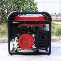 Générateur d'électricité portable BISON CHINA BS6500 5Kw monocylindre refroidi par air, moteur à essence 4 temps, démarrage électrique 110/220V, CE ISO