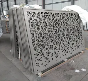Dekorative Pulver Beschichtet Laser Cut Metall Aluminium Garten Fechten