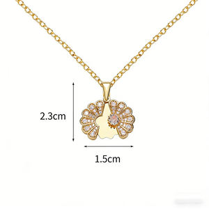 Collar con Colgante de Margarita con Nombre Grabado Personalizado, Collar de Flores de Lujo con Incrustaciones Abrible para Mujer, Regalo de San Valentín, Cumpleaños o Aniversario - Product Image 5