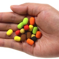 Appâts pour carpes en gros, leurre 8 mm Zig Rig, cylindre en mousse, appât pour la pêche à la carpe, bouillettes en mousse, pop-ups, hameçons, marron rouge, accessoires de pêche