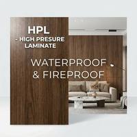 Paneles HPL Ignífugos Certificados, Laminado de Alta Presión Decorativo para Cocina, Hoteles y Espacios Públicos
