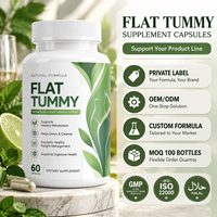 Capsules pour un ventre plat, fibres alimentaires naturelles pour le remodelage corporel et le soutien digestif des adultes, compléments alimentaires à base de plantes