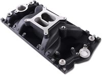 Collecteur d'admission double planche Black Chevy SB 1996 et versions ultérieures Vortec, Air-Gap, Professional 2028, Hi Rise Idle 1500-6500RPM
