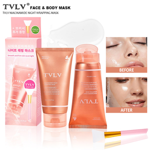 LOGO TVLV Custom MOQ 1000 Masker Wajah Korea Kolagen Hidrolisis Melembapkan Membersihkan Secara Mendalam, Dapat Dibungkus & Dilepas, Untuk Perawatan Semalam - Product Image 1