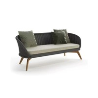 Fauteuil à bascule d'extérieur en teck nordique pour parcs et fermes, idéal pour jardins, cours, balcons, villas, hôtels et espaces de loisirs
