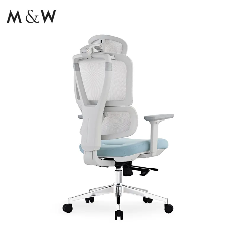M & W卸売新デザイン高品質人間工学メッシュオフィスチェアハイバックヘッドレストスイベルチェア