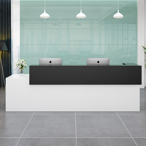 QT-07 Office Furniture <b>Counter</b> <b>Reception</b> <b>Counter</b> <b>Reception</b> Desk Modern Front Desk Office <b>Reception</b> Desk - Product Image 2