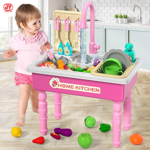 Juego de Cocina de Juguete para Niños con Fregadero de Simulación, Juguete Educativo STEM para Casa de Juegos Infantil con Sistema de Ciclo de Agua Automático y Escurridor de Platos - Product Image 5