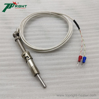 Kabel Sensor Suhu Termokopel Tipe K 50x5mm 3 Meter hingga 600C