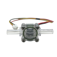 Sensor Aliran Optik PCTG 6mm DC5V Output Sinyal Pulsa Tahan Suhu 60C Pengukur Aliran Air untuk Pencuci Piring Pembersih Botol Susu